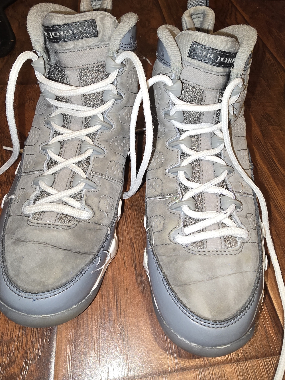Jordan Men’s Grey High-Top Basketball Shoes